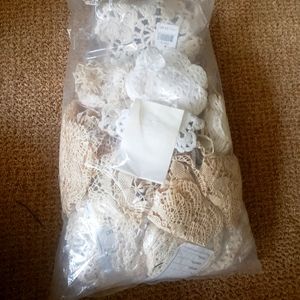 Bag of lace doilies